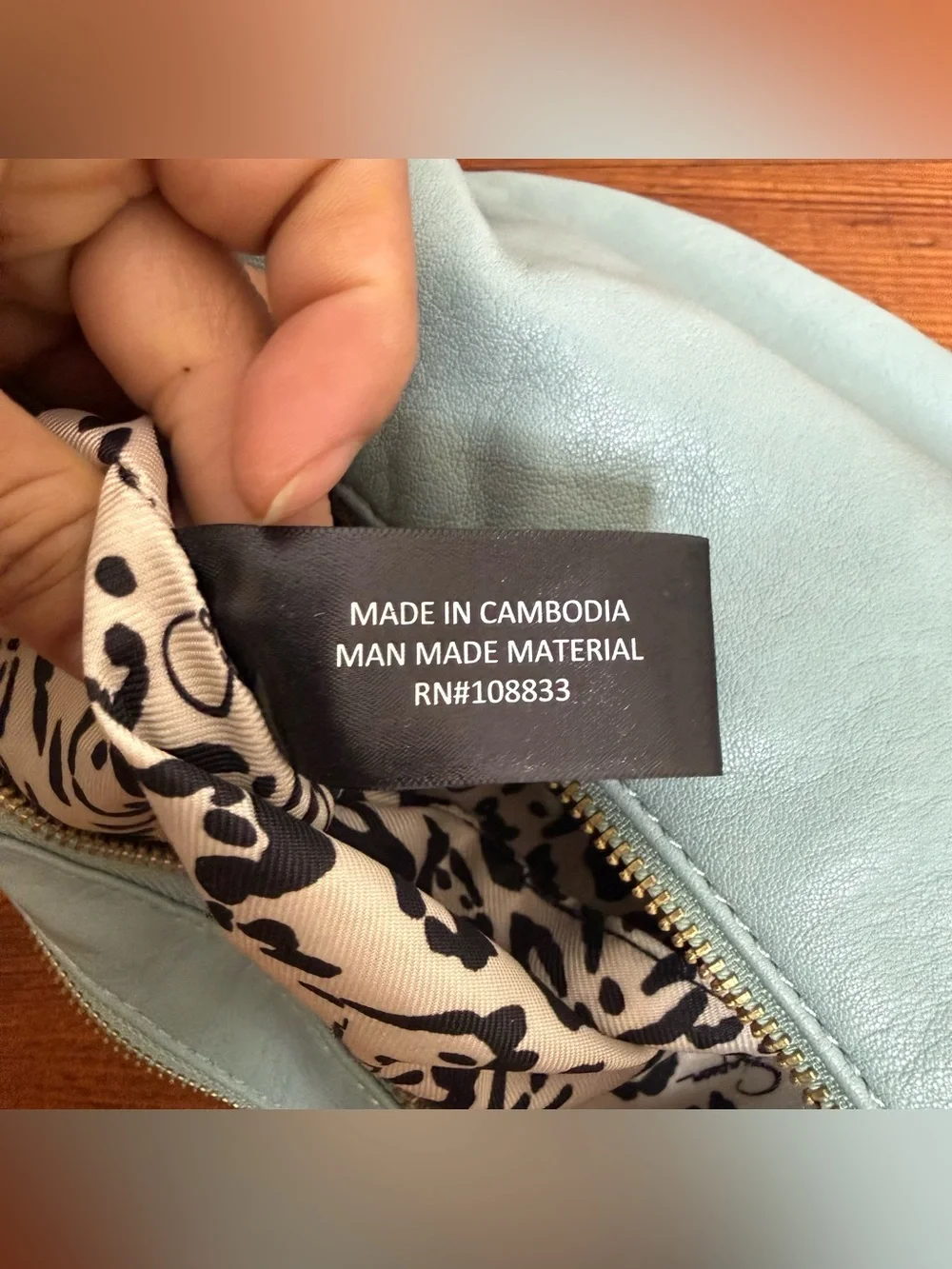 Jessica Simpson Light Blue Leather Hobo Bag with Gold Hardware
